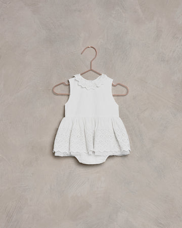 Georgia Romper | White