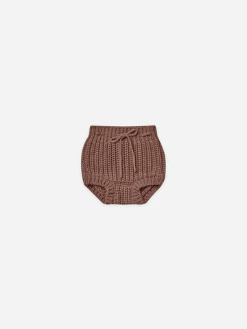 Chunky Knit Tie Bloomer| Pecan