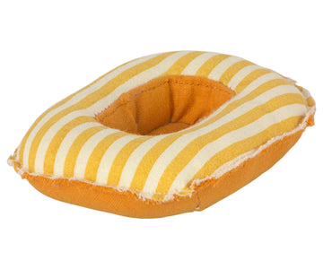 Beach Rubber Boat, Small Mouse | Yellow Stripe