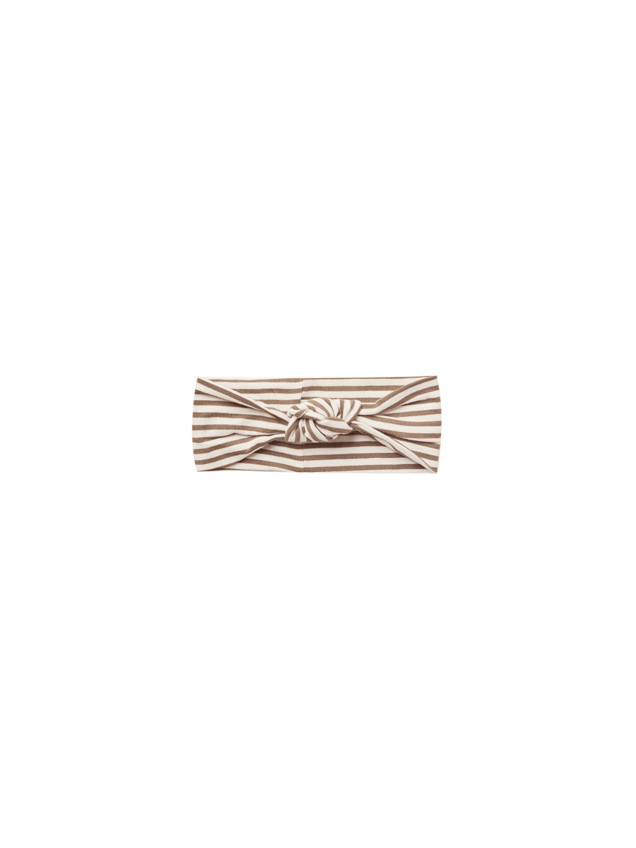 Knotted Headband | Cocoa Stripe