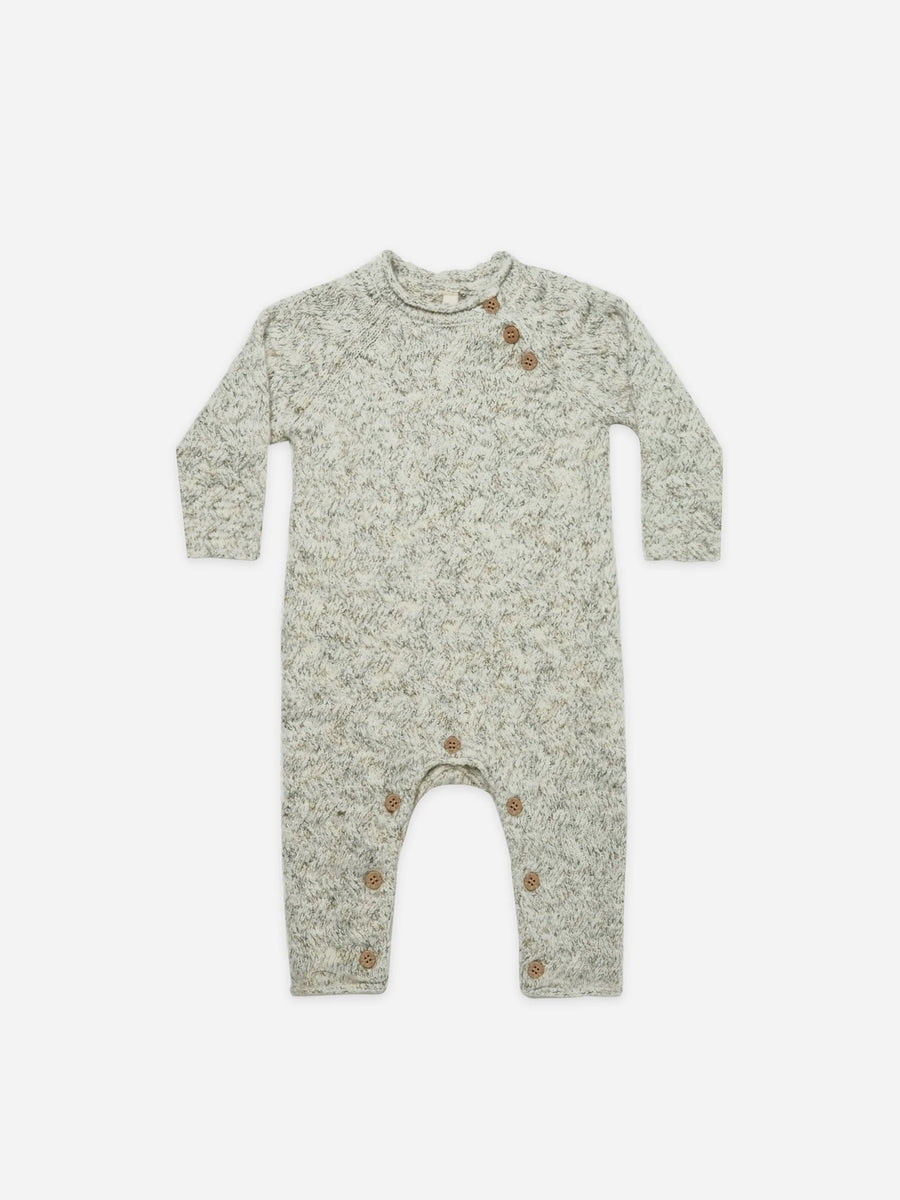 Cozy Heathered Knit Jumpsuit | Fern