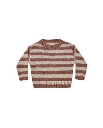 Aspen sweater mocha stripe