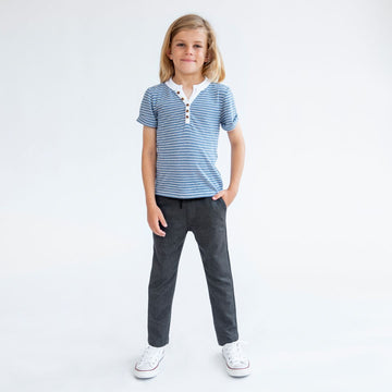 Henley | Blue Stripe