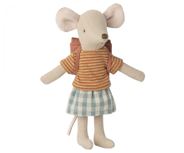 Tricycle Mouse, Big Sister with bag|Old Rose