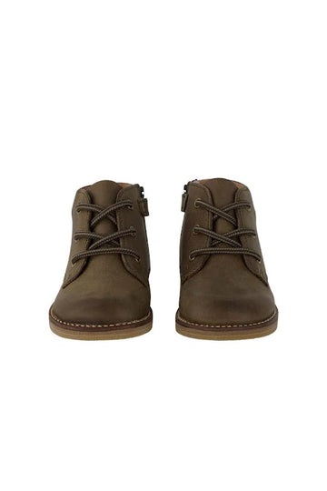 Leather Boot | Olive